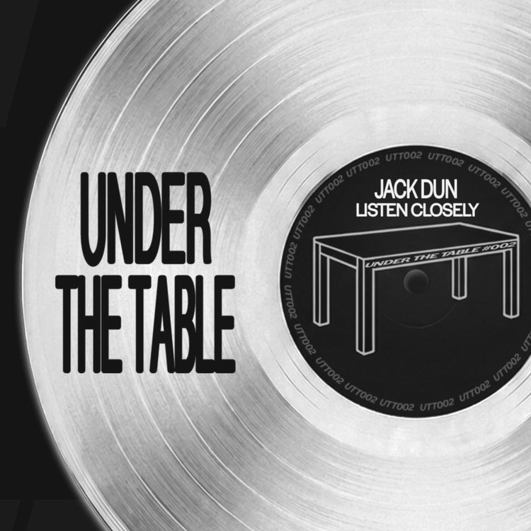 UTT002 — Listen Closely by Jack Dun, record artwork